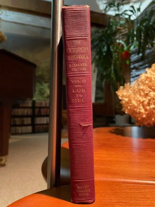 Encyclopedia Britannica 11th Edition Handy Issue Hardcover Volume 17 | Guc