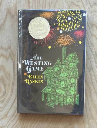 Ellen Raskin / The Westing Game Newbery Medal Winner 2nd Printing Near Fine/vg,