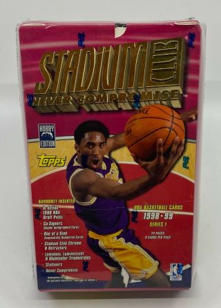 1998 - 99 Topps Stadium Club Basketball Hobby Box Series 1