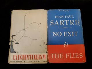 Jean - Paul Sartre No Exit & The Flies 1946 1st Amercan Edition And More