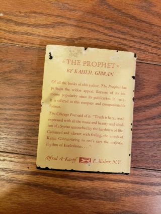 The Prophet Kahlil Gibran Pocket Sized 1968 2