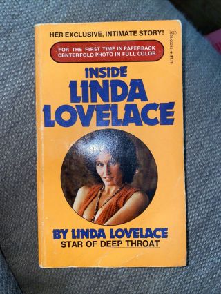 Inside Linda Lovelace By Linda Lovelace 1973 Pinnacle 1st Print Pb W/poster
