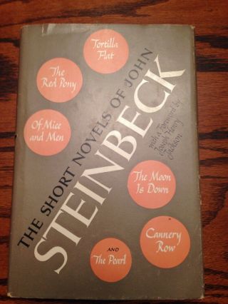 The Short Novels Of John Steinbeck 1953 Hc/dj Bce