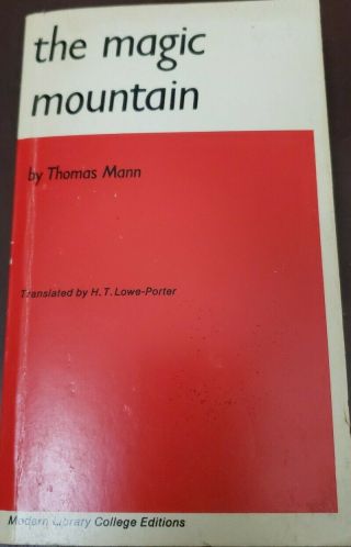 The Magic Mountain By Thomas Mann 1955 Paperback
