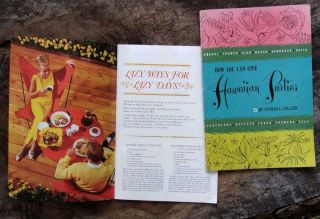 Vintage Party And Recipes 50s - 60s How You Can Give Hawaiian Parties Dole
