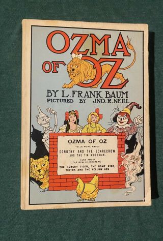 Ozma Of Oz L.  Frank Baum Vintage Paperback Book Rare Wizard