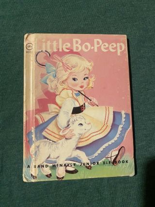 Little Bo Peep Vintage Junior Elf Book Rand Mcnally Children’s Mary Jane Chase
