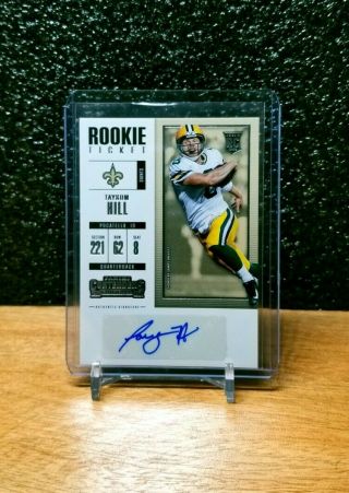 Taysom Hill Auto 2017 Contenders Rookie Ticket