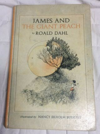 James And The Giant Peach By Roald Dahl 1989 Knopf Printing Vintage Hardcover