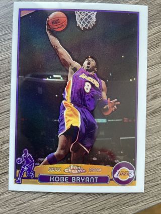 2003 - 04 Topps Chrome Kobe Bryant Refractor 36 La Lakers