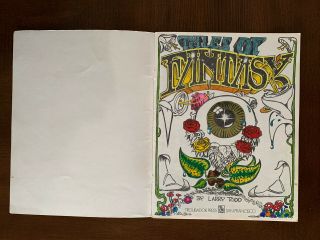 VINTAGE Coloring Book TALES OF FANTASY large Format watercolor friendly 3