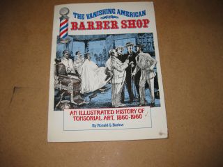 Barber Shop Book Soft - Cover The Vanishing American Barber Shop 1996