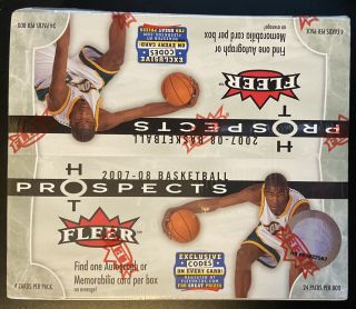 2007/08 Fleer Hot Prospects Basketball Box Factory Durant Rc/auto/mem?