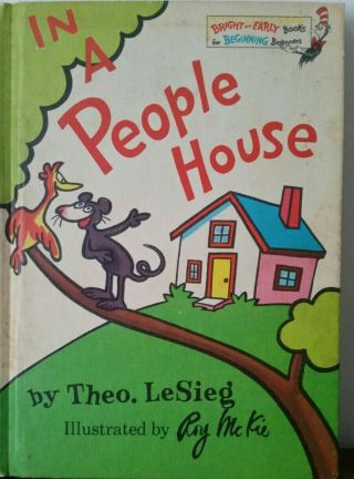 In A People House,  Theo.  Lesieg,  Dr Seuss,  Roy Mckie,  1972,  Vintage,  Bright