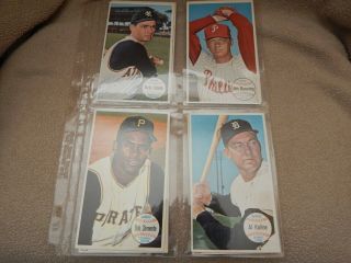 1964 Topps Giant Complete Set 1 - 60 In Plastic Sleeves Nrmt To Mt