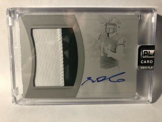 2018 National Treasures Sam Darnold Rookie Patch Auto 1/1 2 Color Jets