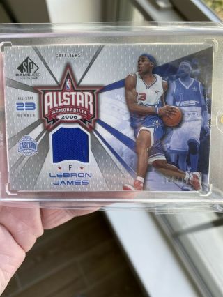 2006 - 07 Sp Game - Lebron James Nba All - Star Game - Worn Jersey Patch D /100