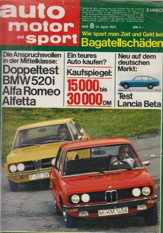 Auto Motor Und Sport Heft 8/ April 1973 Pietsch,  Paul