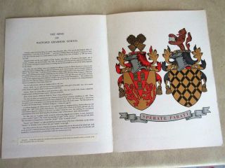 Arms Of Watford Grammar School By David Christie - Murray & Dan Escott,  Heraldry