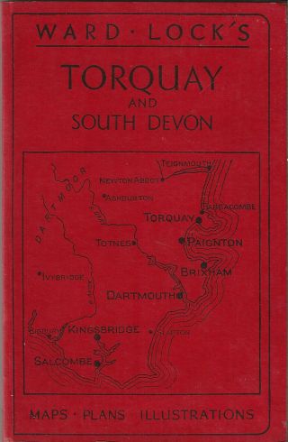 Ward Lock Red Guide - Torquay And South Devon - 1950s - 18th Edit - Maps & Plans