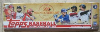 2019 Topps 582 Montgomery Complete Factory Set 700 Cards Series 1 & 2
