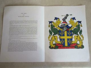 The Arms Of Ranelagh School By David Christie - Murray & Dan Escott - Heraldry
