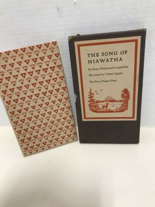 Henry W Longfellow The Song Of Hiawatha By The Peter Pauper Press In Slipcase Vg