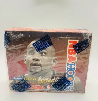 1996 - 97 Skybox Nba Hoops Series Ii Factory Box (kobe Rookie) - 18 Packs