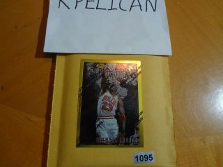 1996 - 97 Topps Finest Michael Jordan Foundations Rare Gold 291 With Coating
