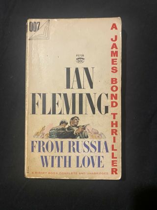 From Russia With Love James Bond Vintage Paperback Book Ian Fleming