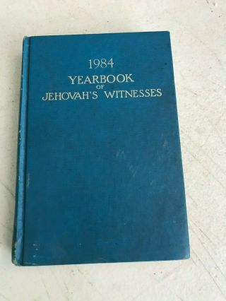 Vintage 1984 Yearbook Of Jehovah 