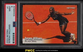 2003 Netpro Tennis Serena Williams Rookie Rc 1 Psa 9