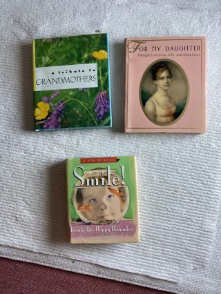 3 Mini Books For My Daughter,  Tribute To Grandmothers,  Smile Happy Remindersn