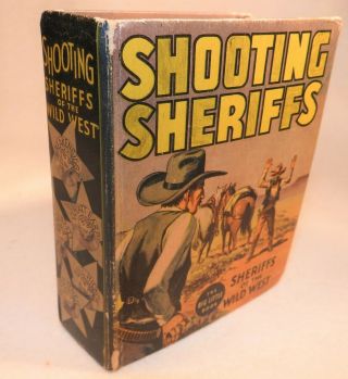 Vg,  Big Better Little Book Shooting Sheriff Comic Midget Blb Of The Wild West