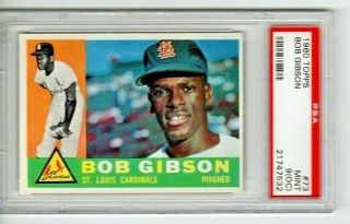 1960 Topps Baseball 73 Bob Gibson Psa 9 (oc),  Hof