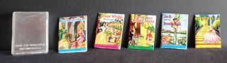 Shackman Mighty Midget Miniature Books Set/5 Fairy Tales Snow White,  Cinderella,