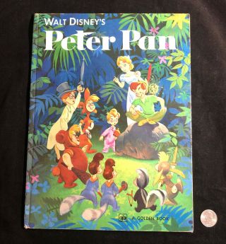 Vintage Walt Disney’s Peter Pan Big Golden Book 1979