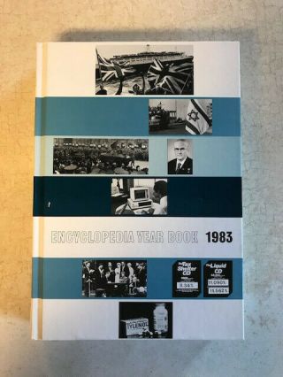 1983 Encyclopedia Year Book By Grolier,  Year 1982,  Hardcover Book Pictures