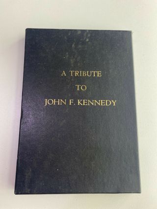 A Tribute To John F Kennedy Jfk Slipcase Book 1964 Pierre Salinger Encycl Britt