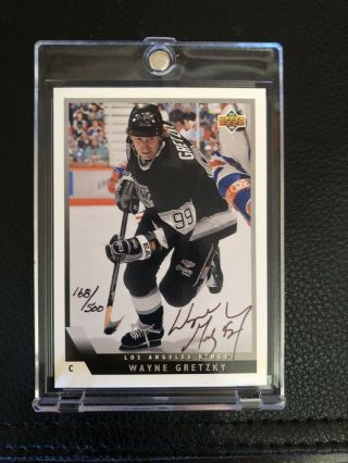 Wayne Gretzky Upper Deck 93 - 94 Autographed 168/500 Sp