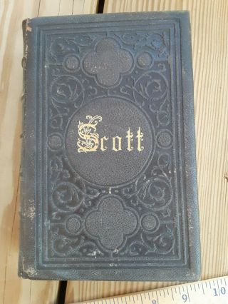 Book Poetical Of Sir Walter Scott 1864 Hardcover