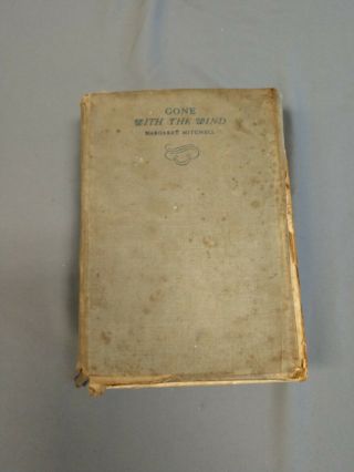 1936 Gone With The Wind By Margaret Mitchell.  Hardback