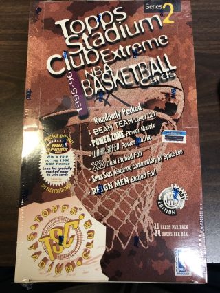 Fact Seal Box 1995 - 96 Topps Stadium Club Extreme Basketball Ser 2 - - - - Beam Team