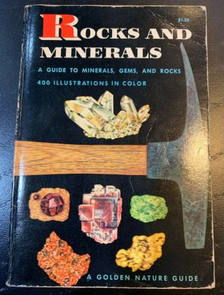 Vintage 1957 Golden Nature Guide Rocks And Minerals Zim & Shaffer