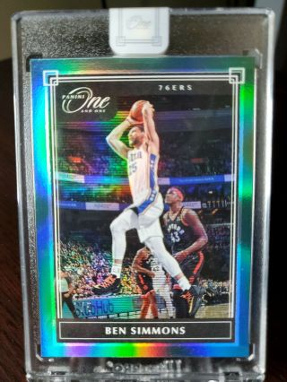 2019 - 20 Panini One And One Emerald Green 15 Ben Simmons 1/5 Sixers