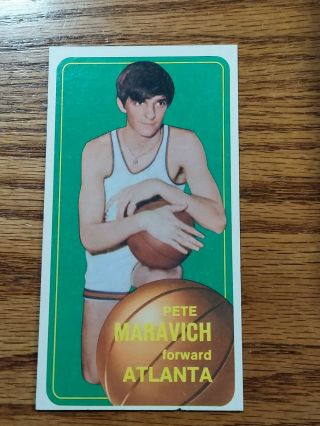 1970 - 71 Topps Basketball 123 Pete Maravich Rookie Card