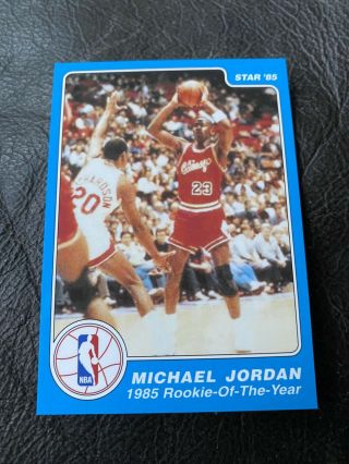 1985 Star Michael Jordan Rookie Of Year