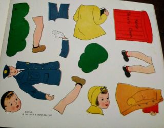 5 Vintage Children’s Activity Books / 1950s / Stick Em Book / Sewing Pictures