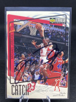 Michael Jordan Upper Deck 1997 Autographed Card Authentic