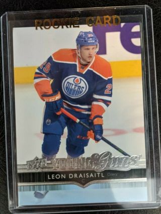 2014 - 15 Leon Draisaitl Edmonton Oilers Upper Deck Young Guns Rookie Card 223